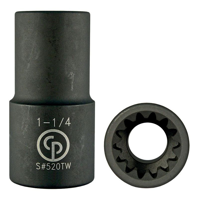 S#520DTW #5 Spline 1-1/4" Deep Thin Wall Impact Socket